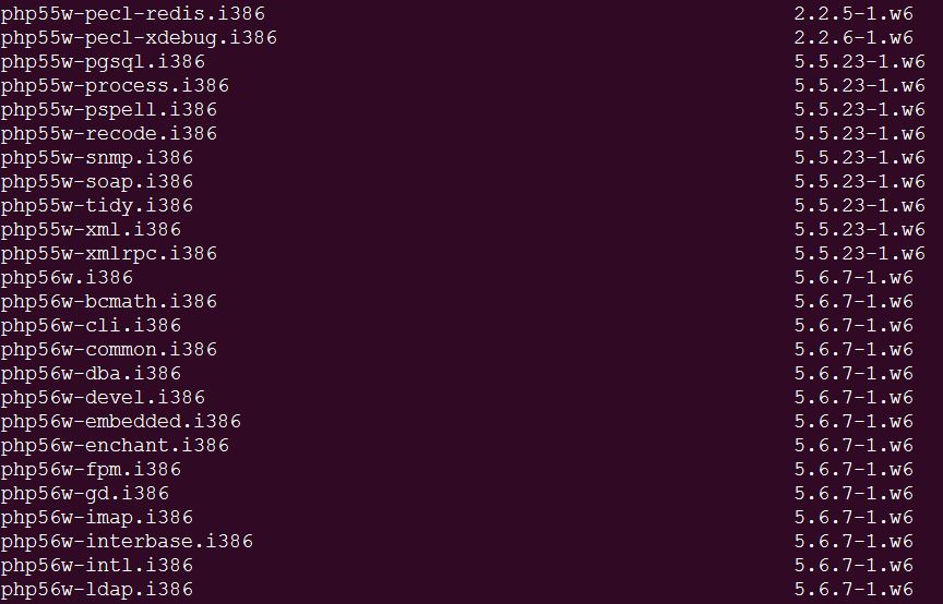 包含php5.6和php5.5等多个版本